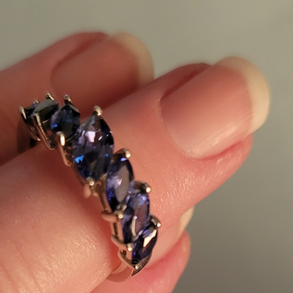 Tacori simulated tanzanite size 7 ring.